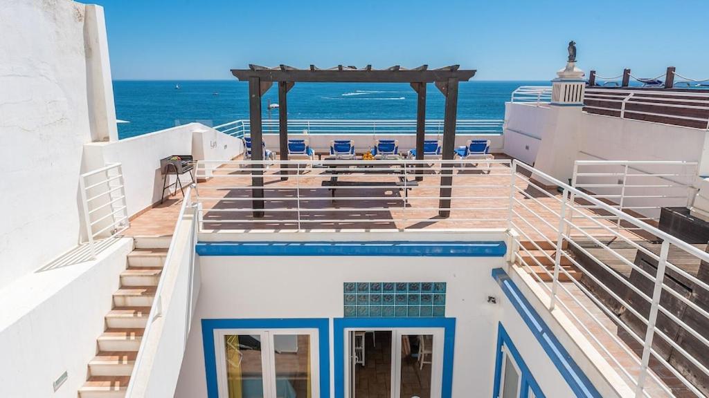 Refurbished Beachfront House, Pool, Ac, Wifi, Albufeira, Sea View Exterior foto