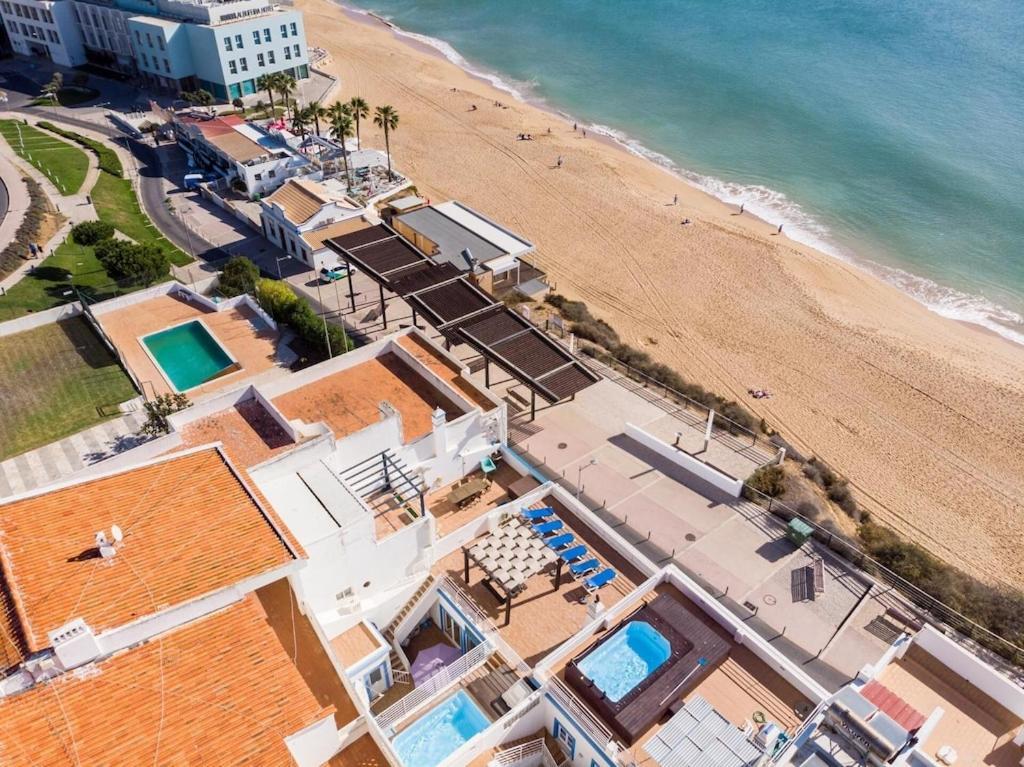 Refurbished Beachfront House, Pool, Ac, Wifi, Albufeira, Sea View Exterior foto