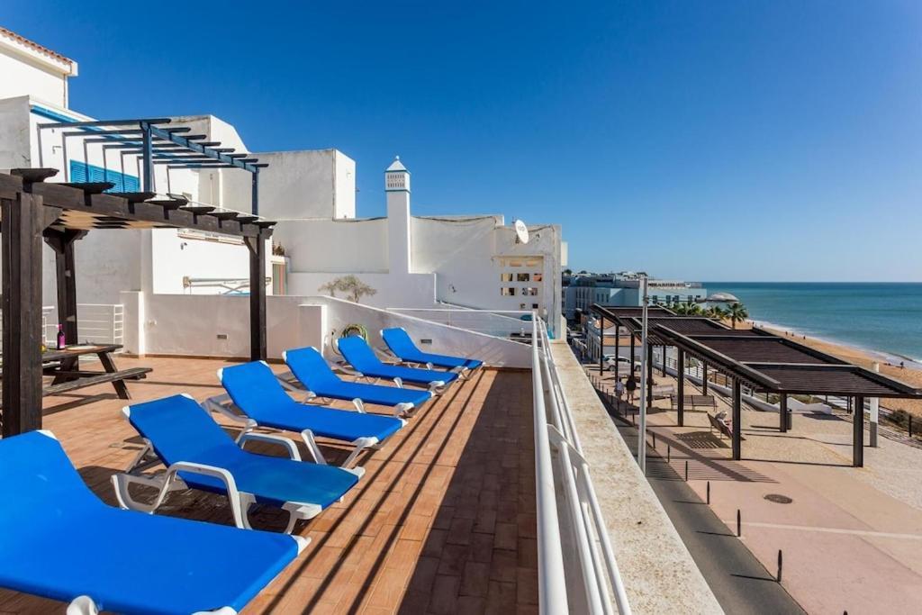 Refurbished Beachfront House, Pool, Ac, Wifi, Albufeira, Sea View Exterior foto